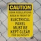 Signmission OSHA Regulations Area In Front Electrical Panel Must Be Kept Clear For 36 Inches, 10 in W x OS-2PACK-CS-A-1014-L-19216 - alternate 7